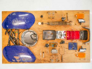 Vespa PK 50 Rahmen hinten Einzeteile