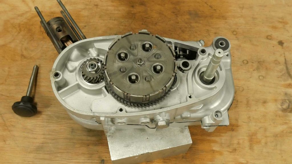Simson Sperber Motor M54 Kupplung eingebaut